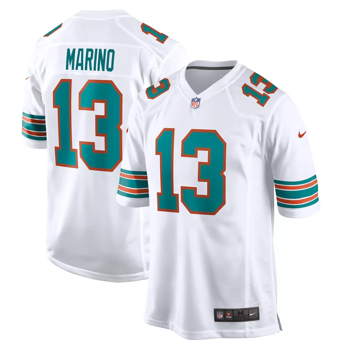 miami dolphins dan marino white big tall 1984 retired player jersey