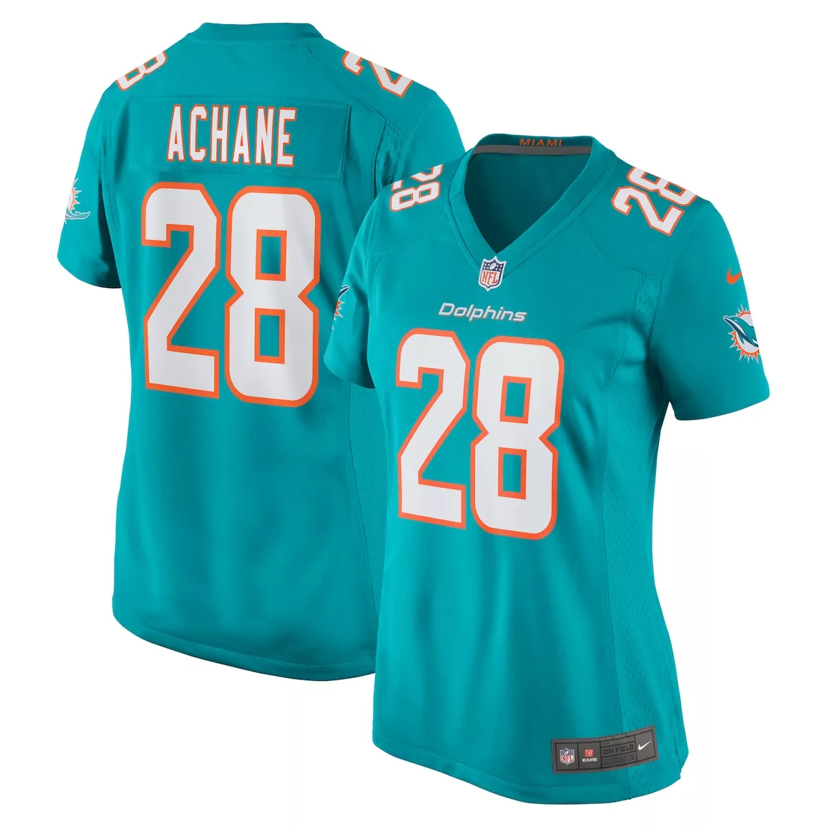 preschool miami dolphins de von achane aqua team game jersey bot
