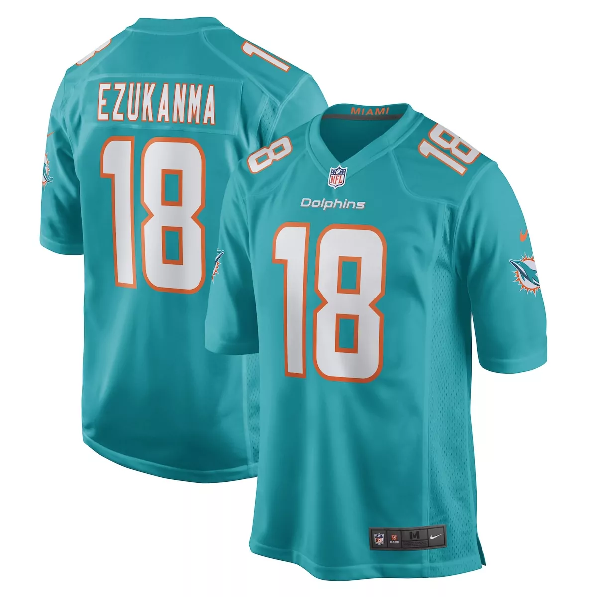 preschool miami dolphins de von achane aqua team game jersey bot