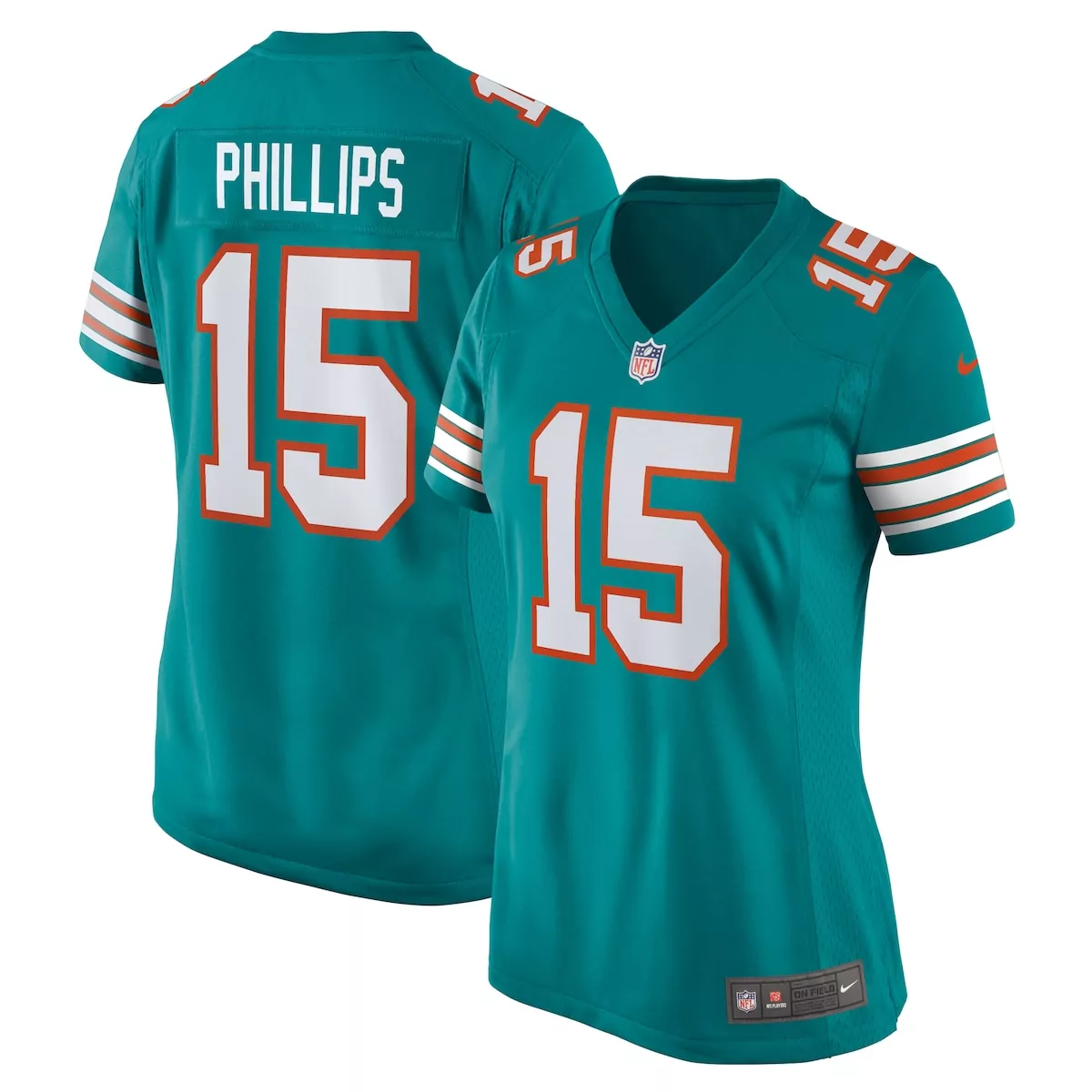 miami dolphins jaelan phillips aqua alternate game jersey fmm