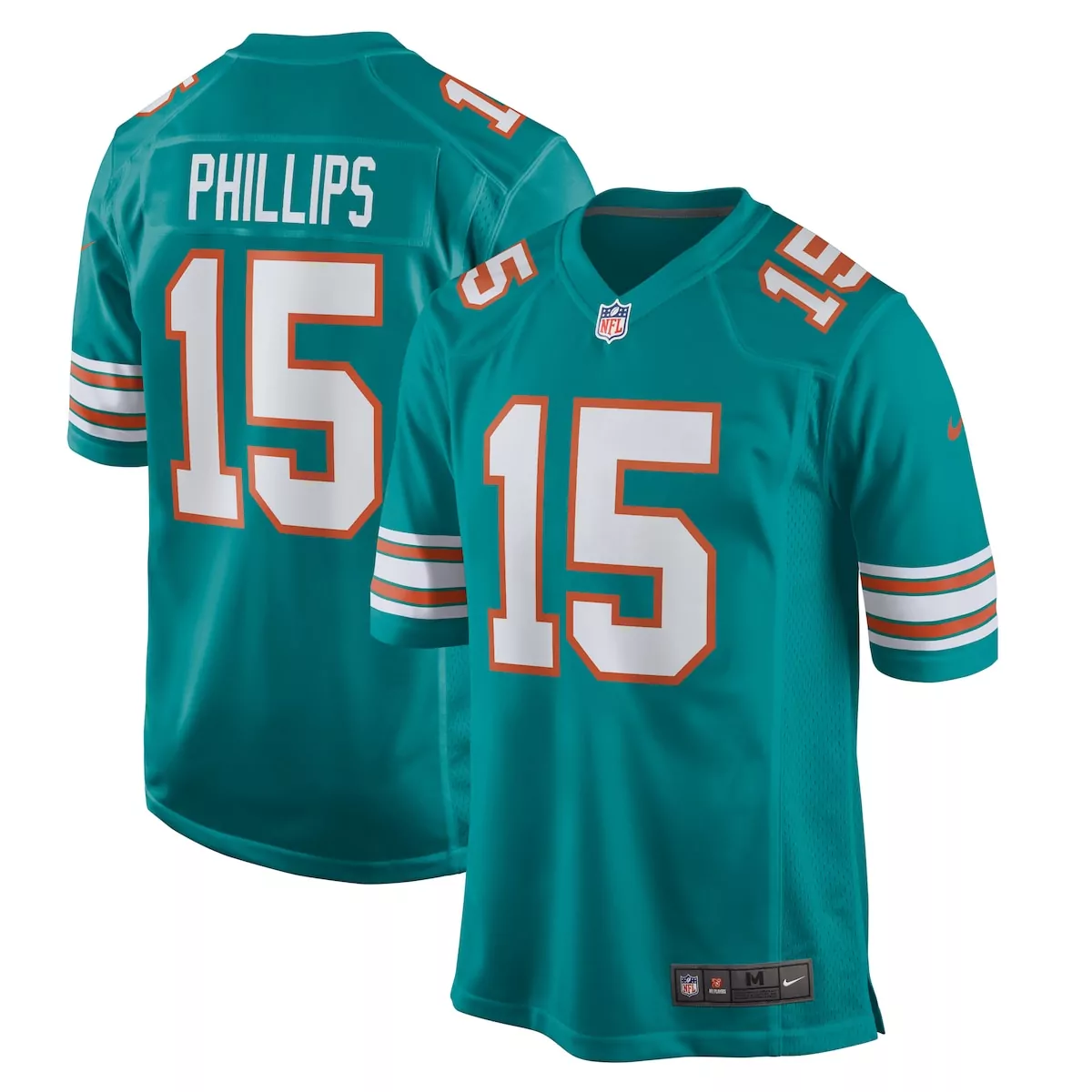 miami dolphins jaelan phillips aqua alternate game jersey fmm