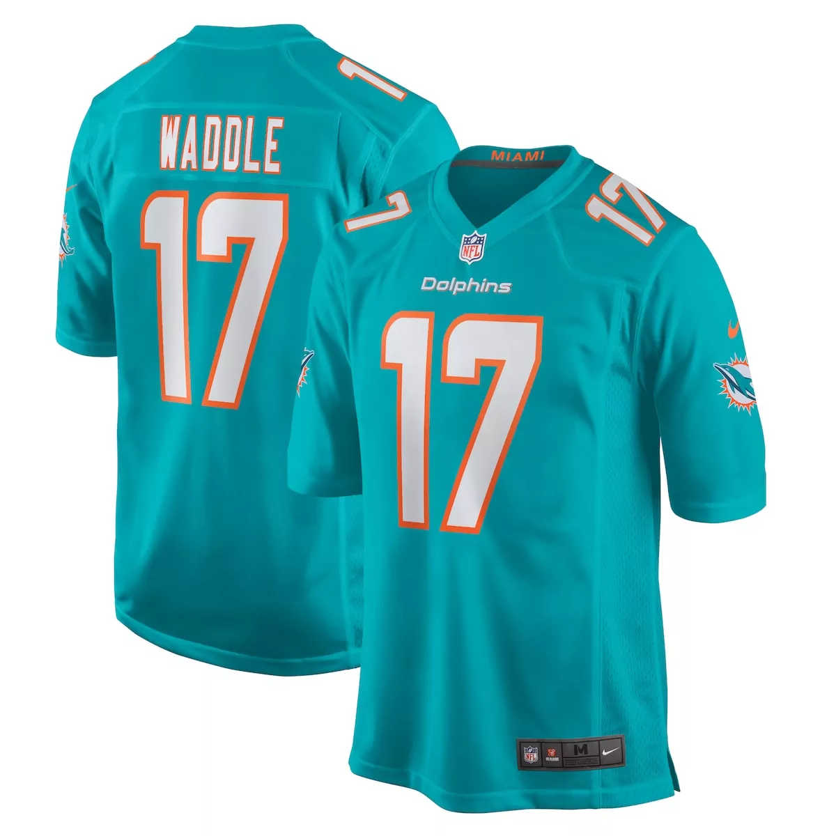 miami dolphins jaylen waddle aqua game jersey