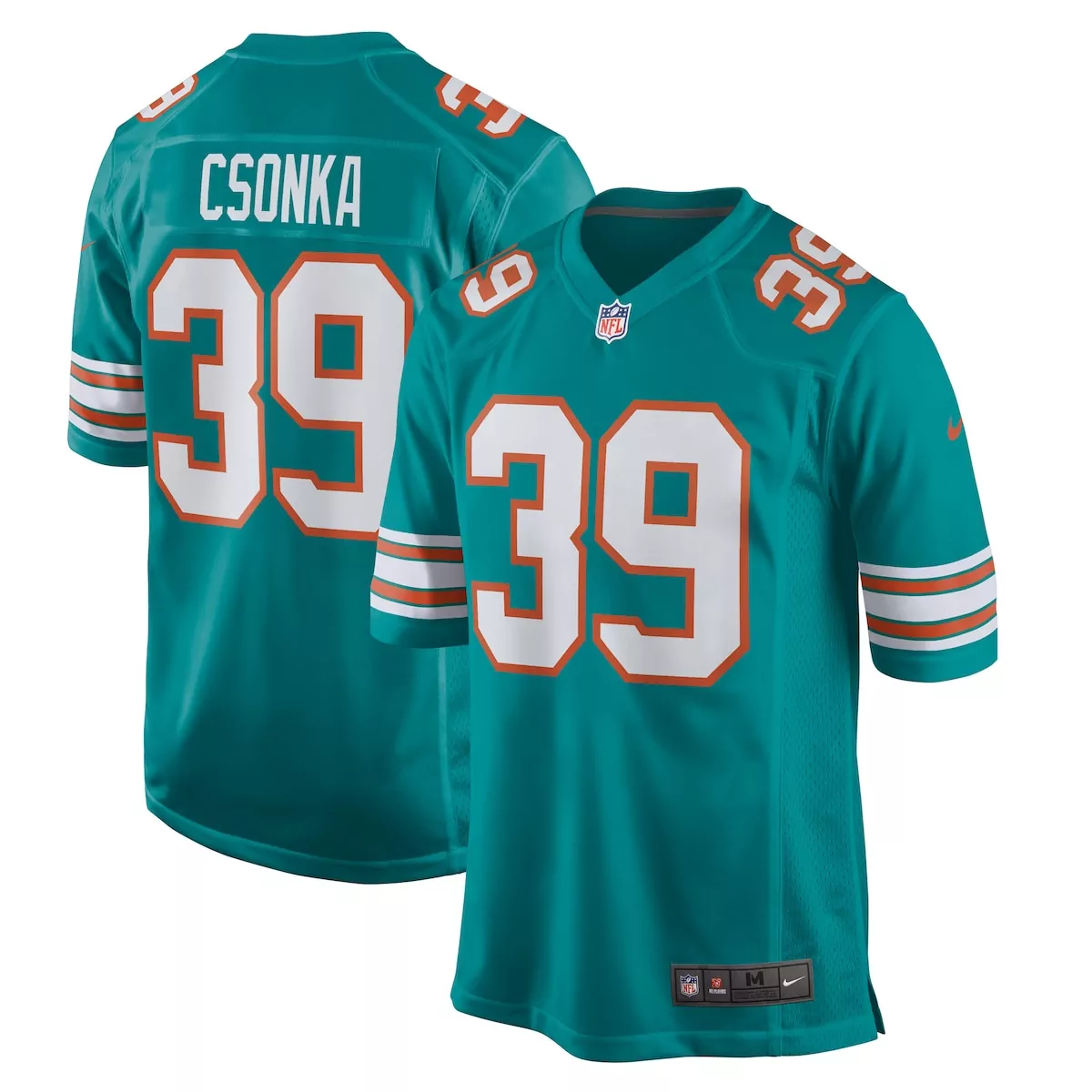 miami dolphins larry csonka aqua game retired player jersey