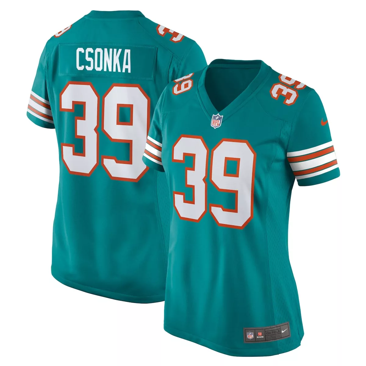 miami dolphins larry csonka aqua game retired player jersey