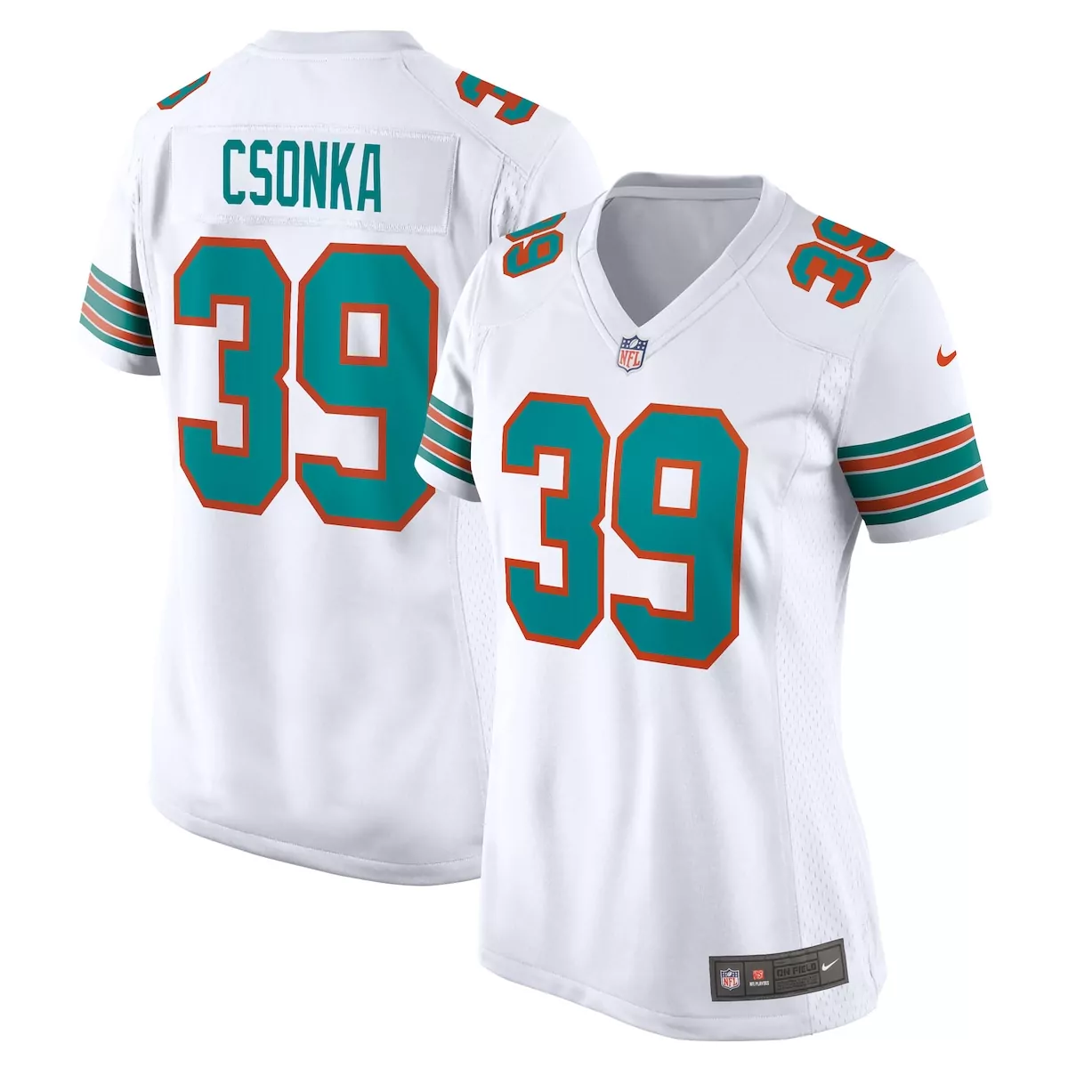 miami dolphins larry csonka aqua game retired player jersey