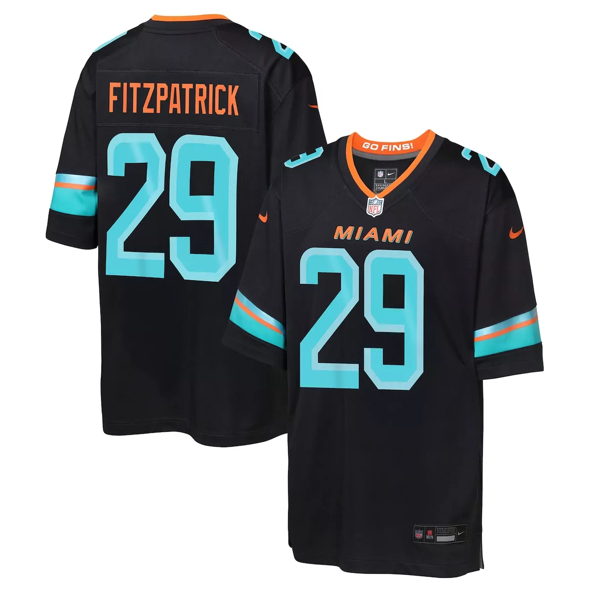 miami dolphins minkah fitzpatrick pitch blue 2025 rivalries collection game jersey