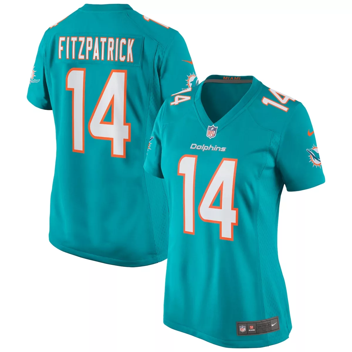 miami dolphins river cracraft aqua game player jersey