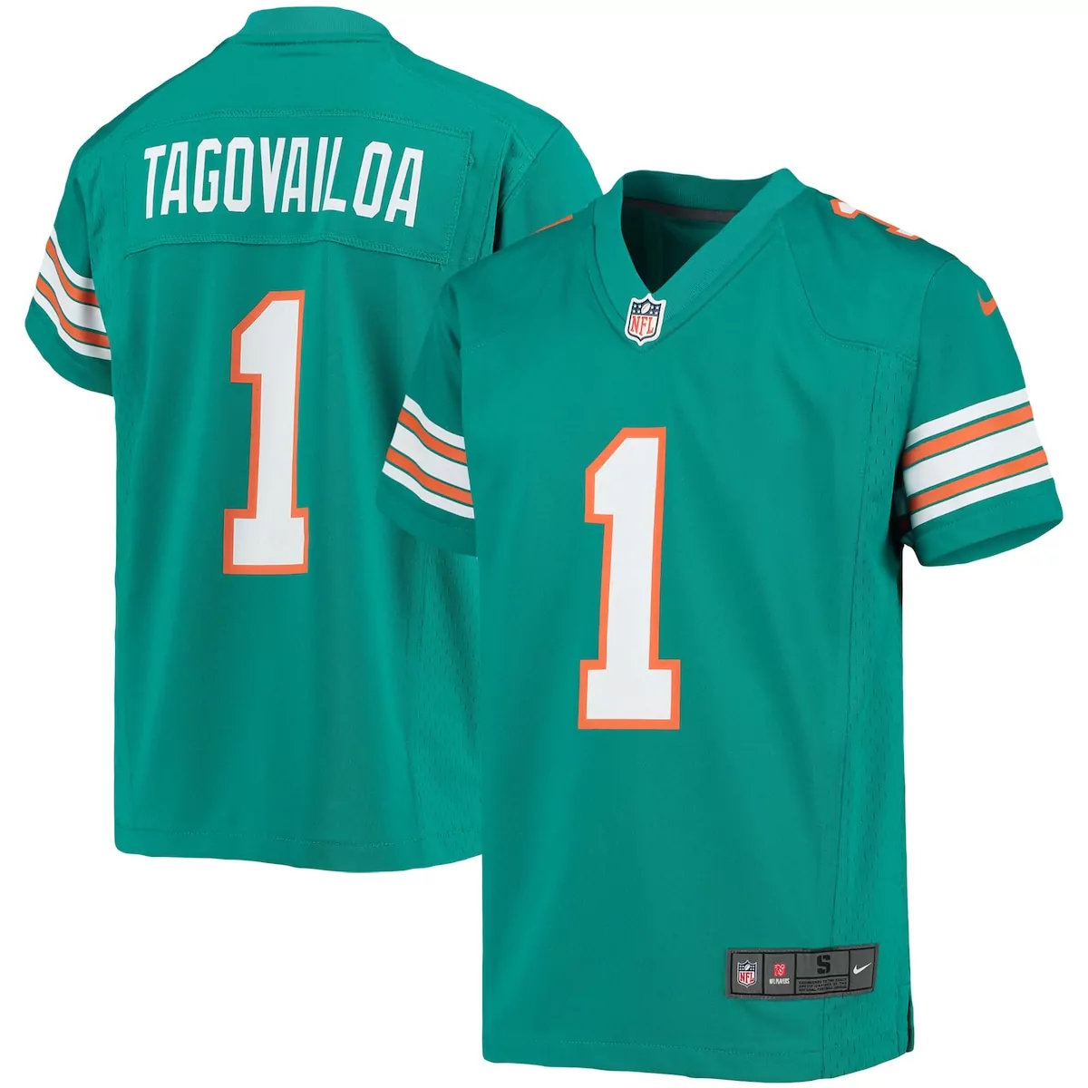 miami dolphins tua tagovailoa aqua alternate vapor limited jersey muv