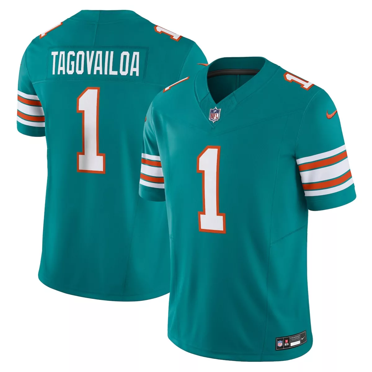 miami dolphins tua tagovailoa aqua game jersey pp