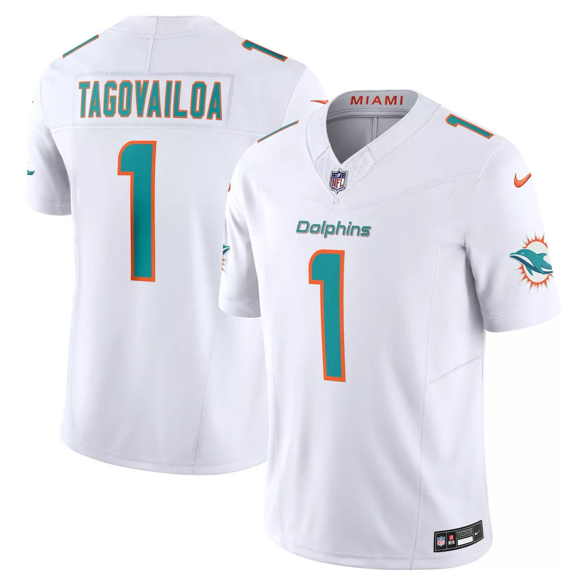 miami dolphins tua tagovailoa white 2nd alternate vapor limited jersey