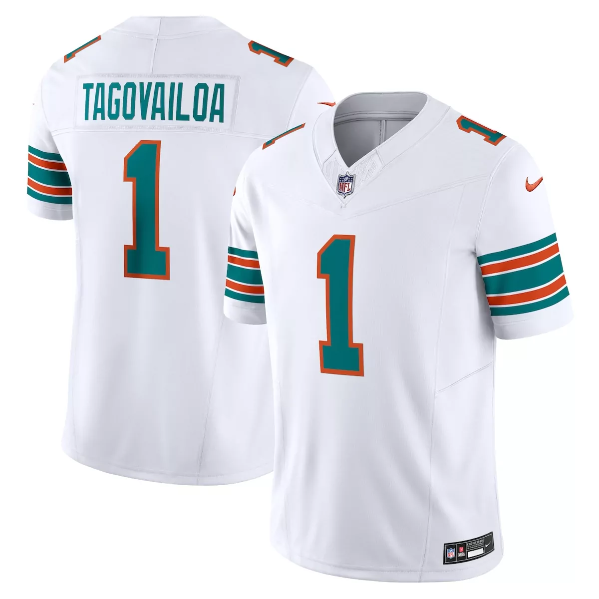 miami dolphins tua tagovailoa white vapor f u s e limited jersey ytu