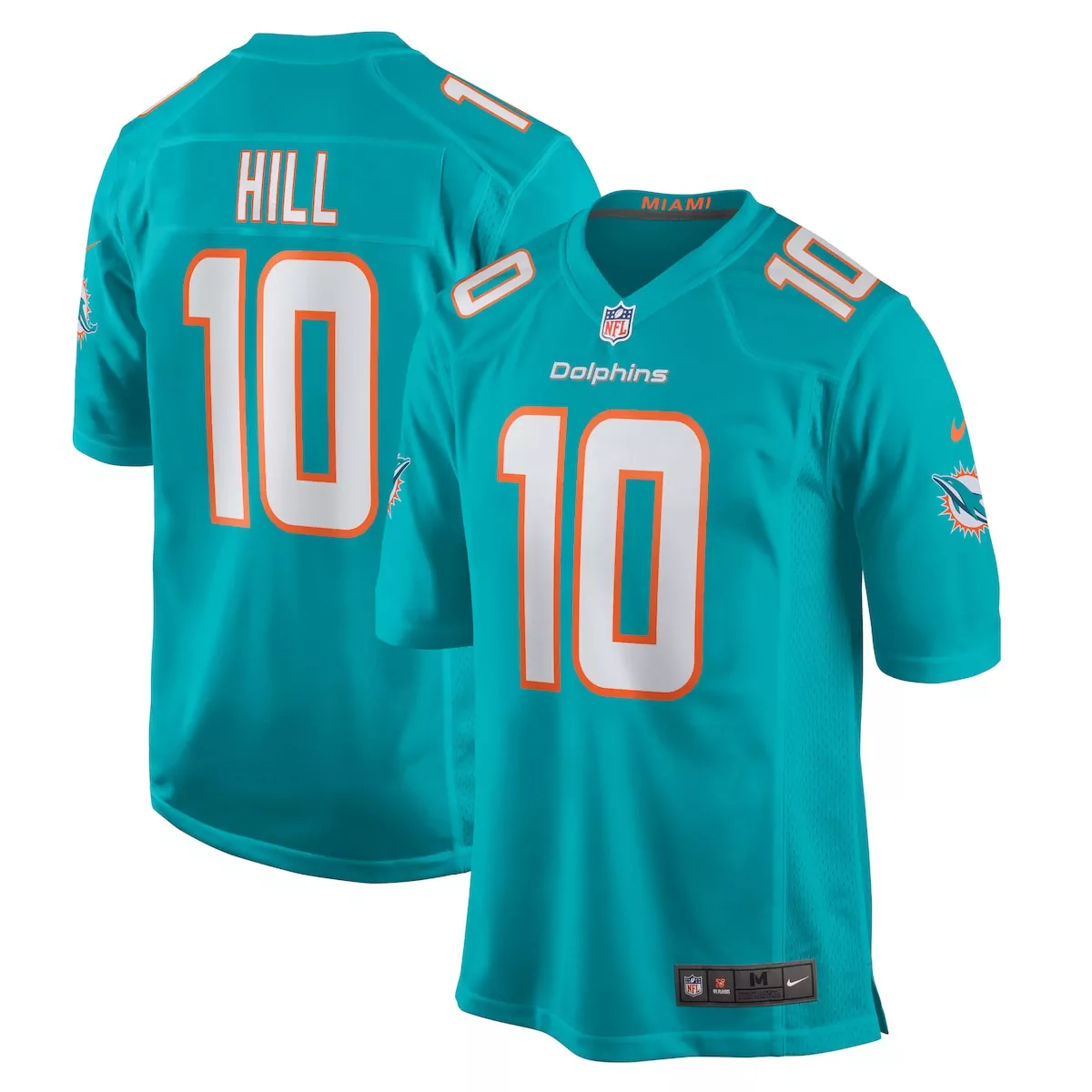 miami dolphins tyreek hill aqua alternate game jersey