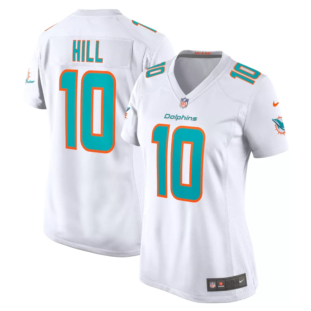 miami dolphins tyreek hill white game jersey kdm