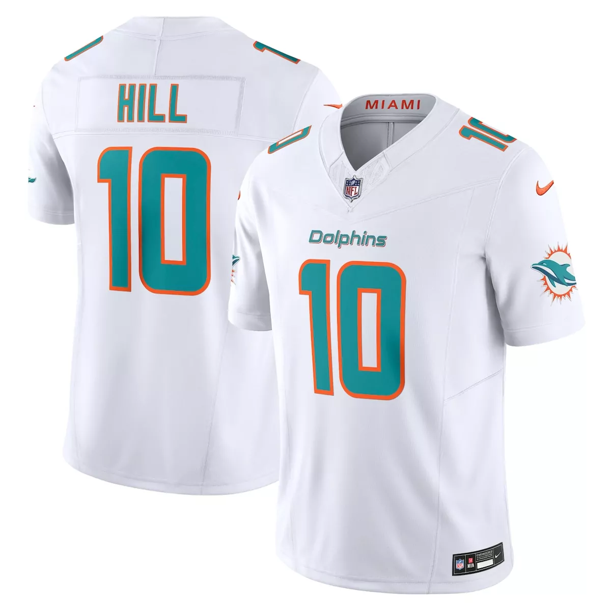 miami dolphins tyreek hill white game jersey kdm