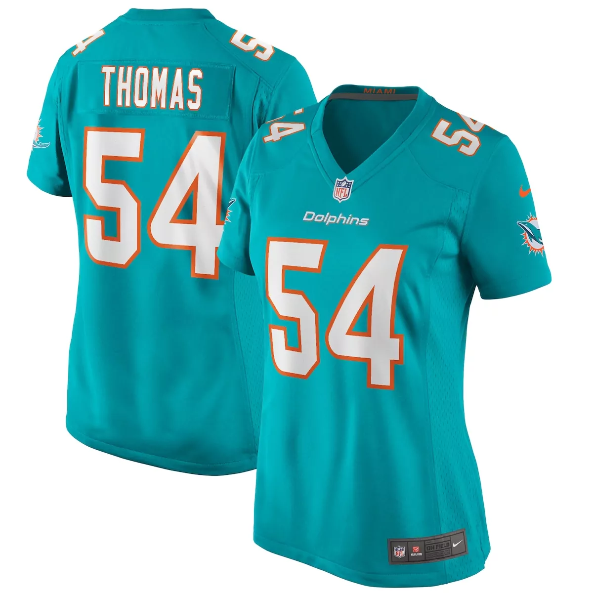 miami dolphins zach thomas aqua game retired player jersey