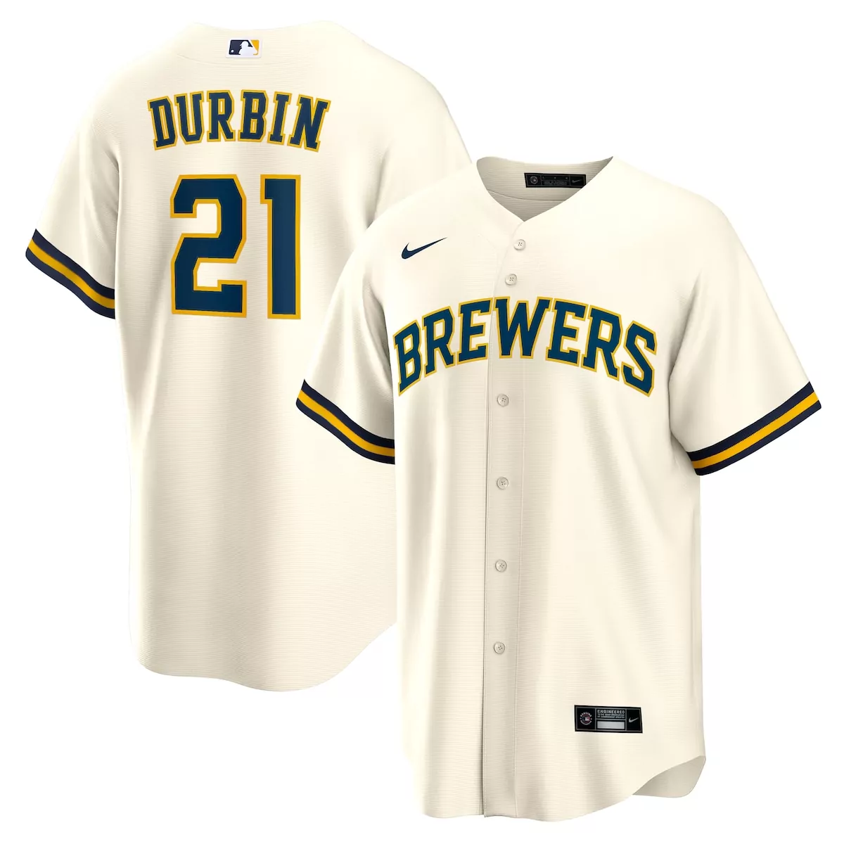 milwaukee brewers blake perkins cream home jersey 76v