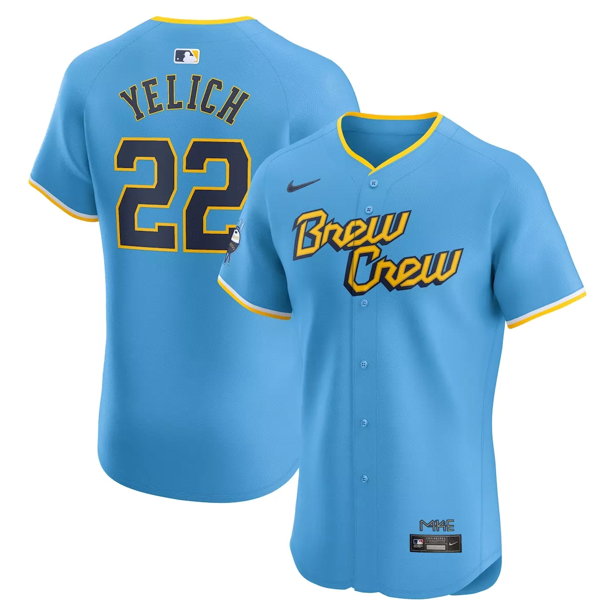 milwaukee brewers christian yelich navy alternate limited player jersey