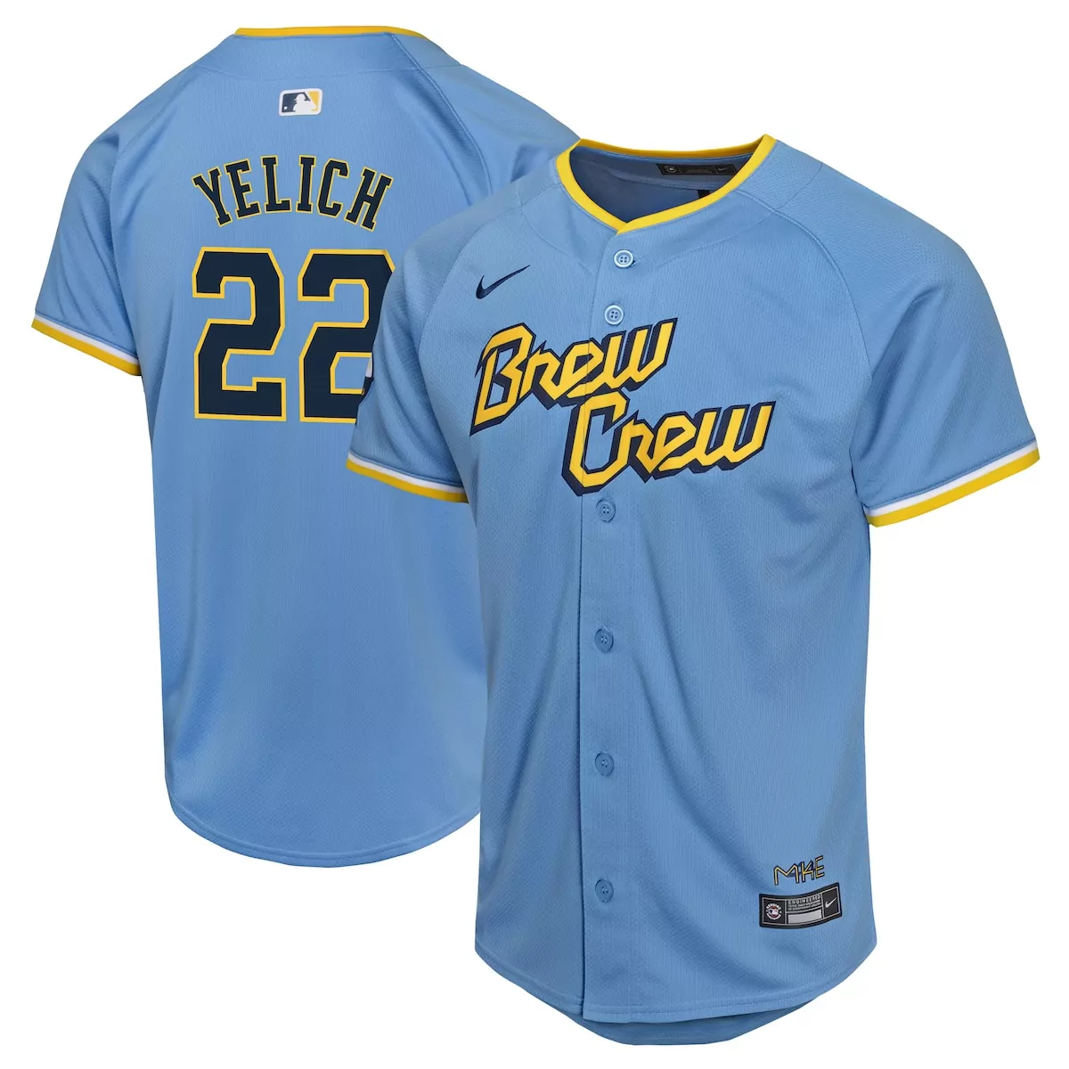 milwaukee brewers christian yelich navy alternate limited player jersey
