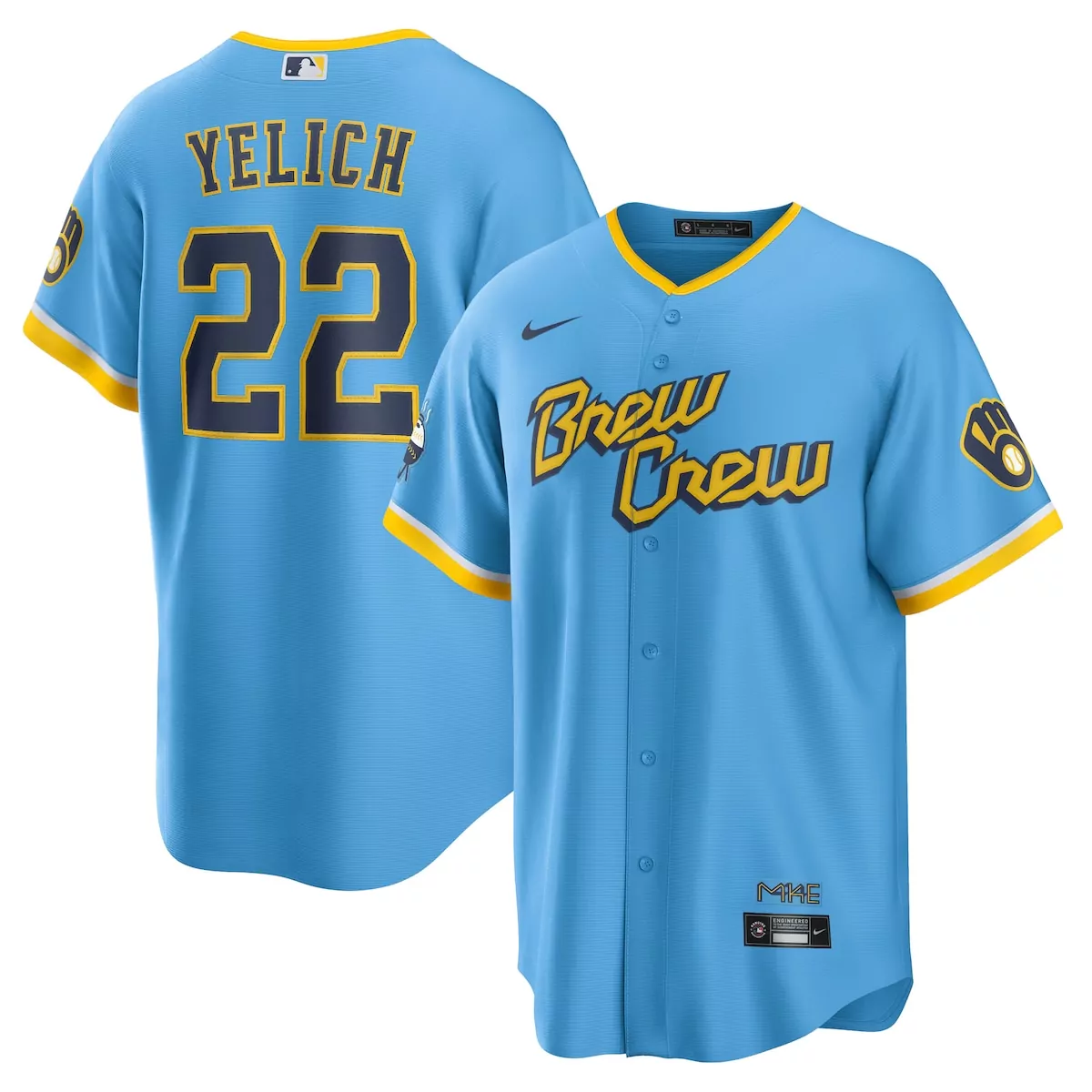 milwaukee brewers christian yelich navy alternate limited player jersey