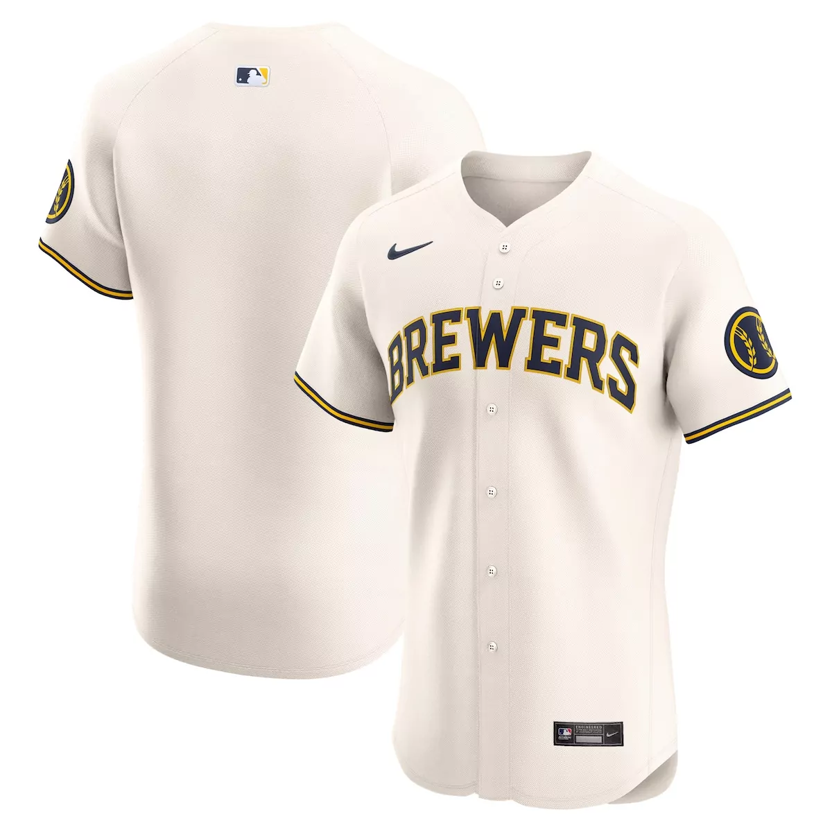 milwaukee brewers cream home 2025 jackie robinson day jersey sqg