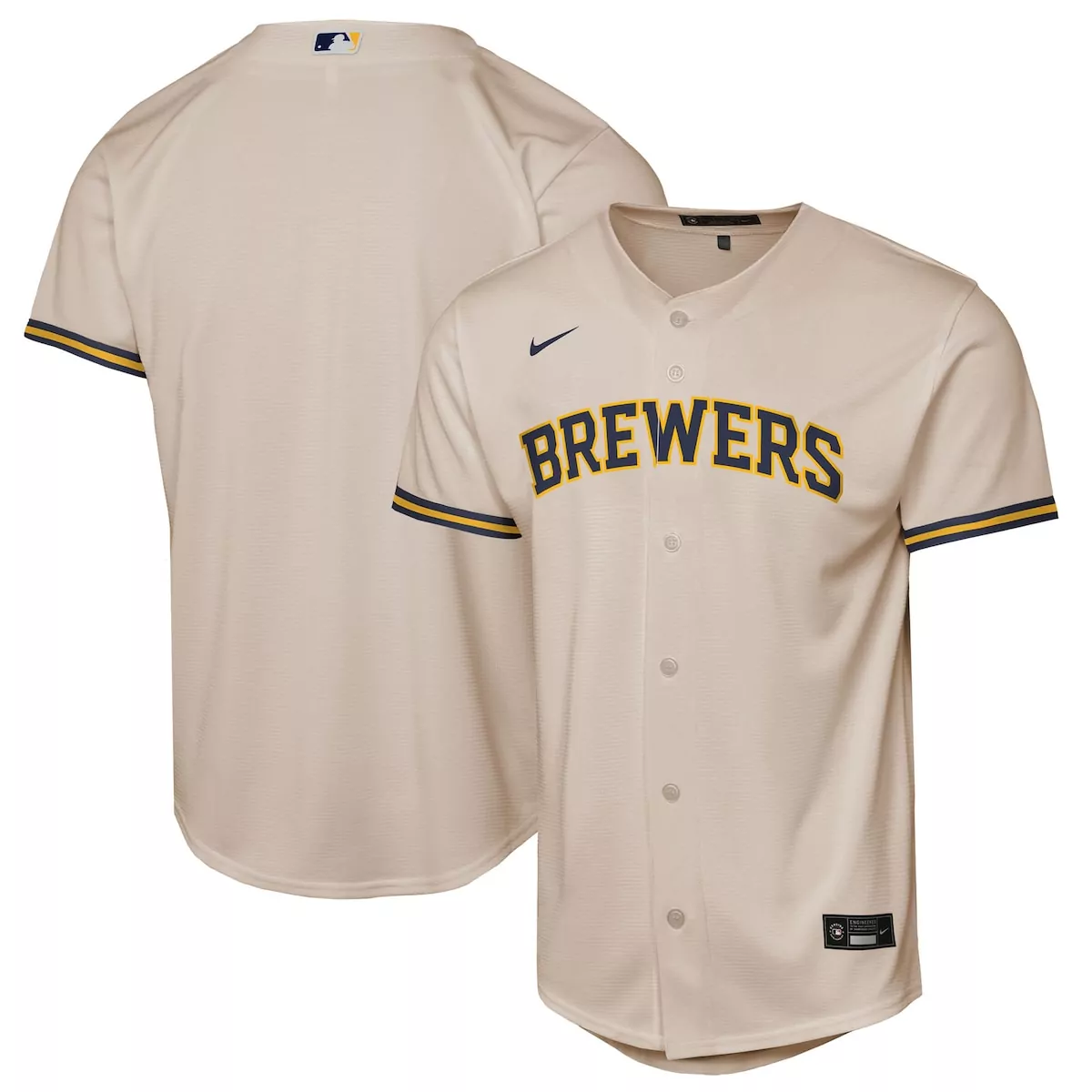 milwaukee brewers cream home elite jersey f4m
