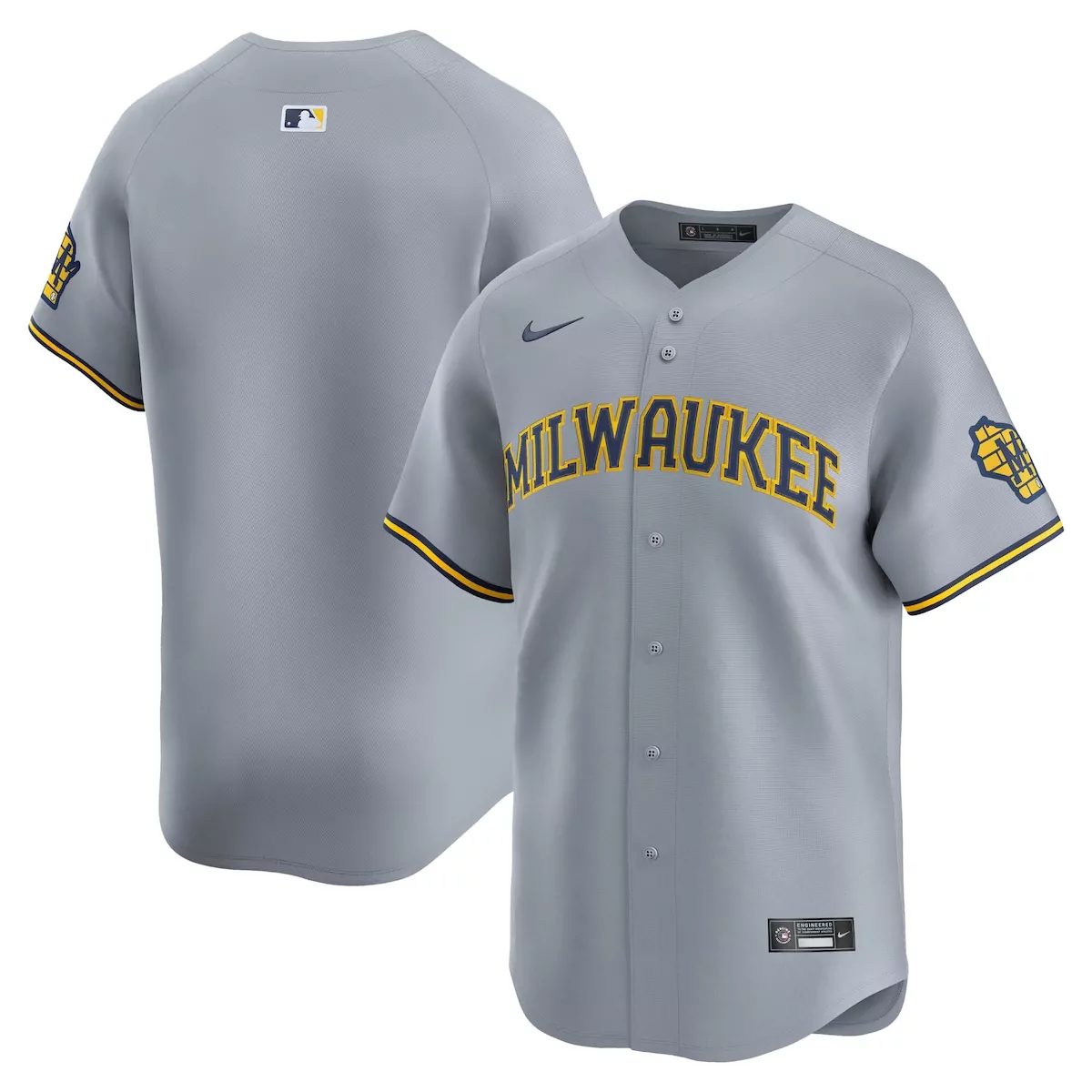milwaukee brewers cream home team jersey ivb