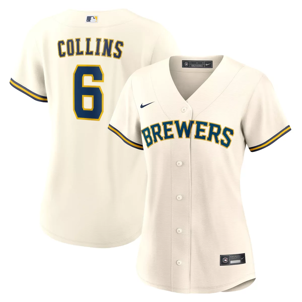 milwaukee brewers garrett mitchell white home jersey