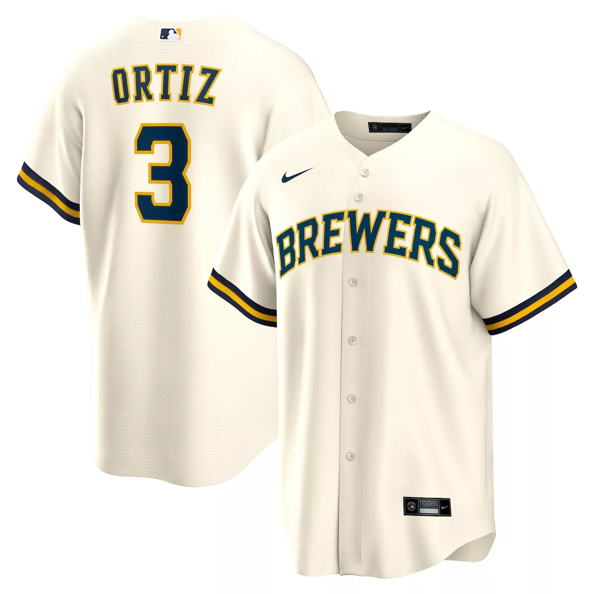 milwaukee brewers jacob misiorowski cream home limited jersey