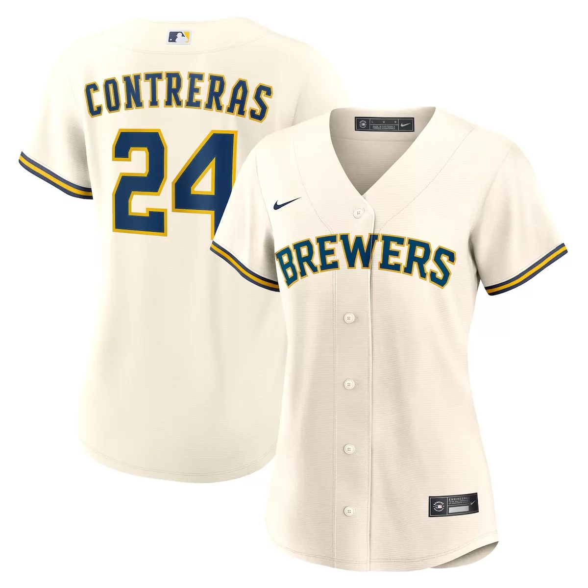 milwaukee brewers william contreras cream home jersey akq