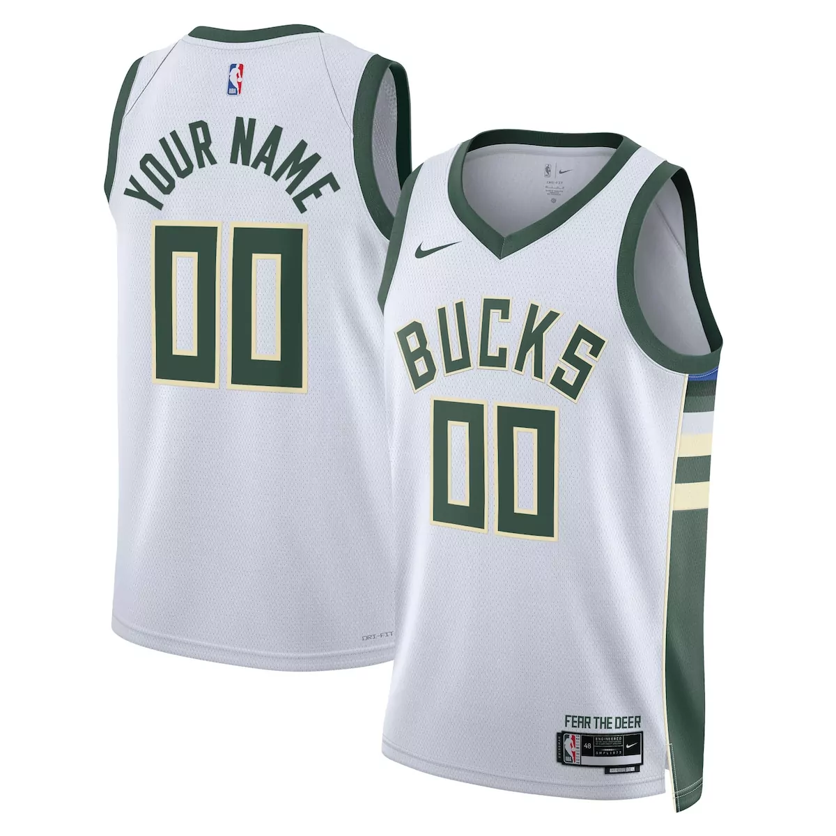 milwaukee bucks association jersey custom unisex