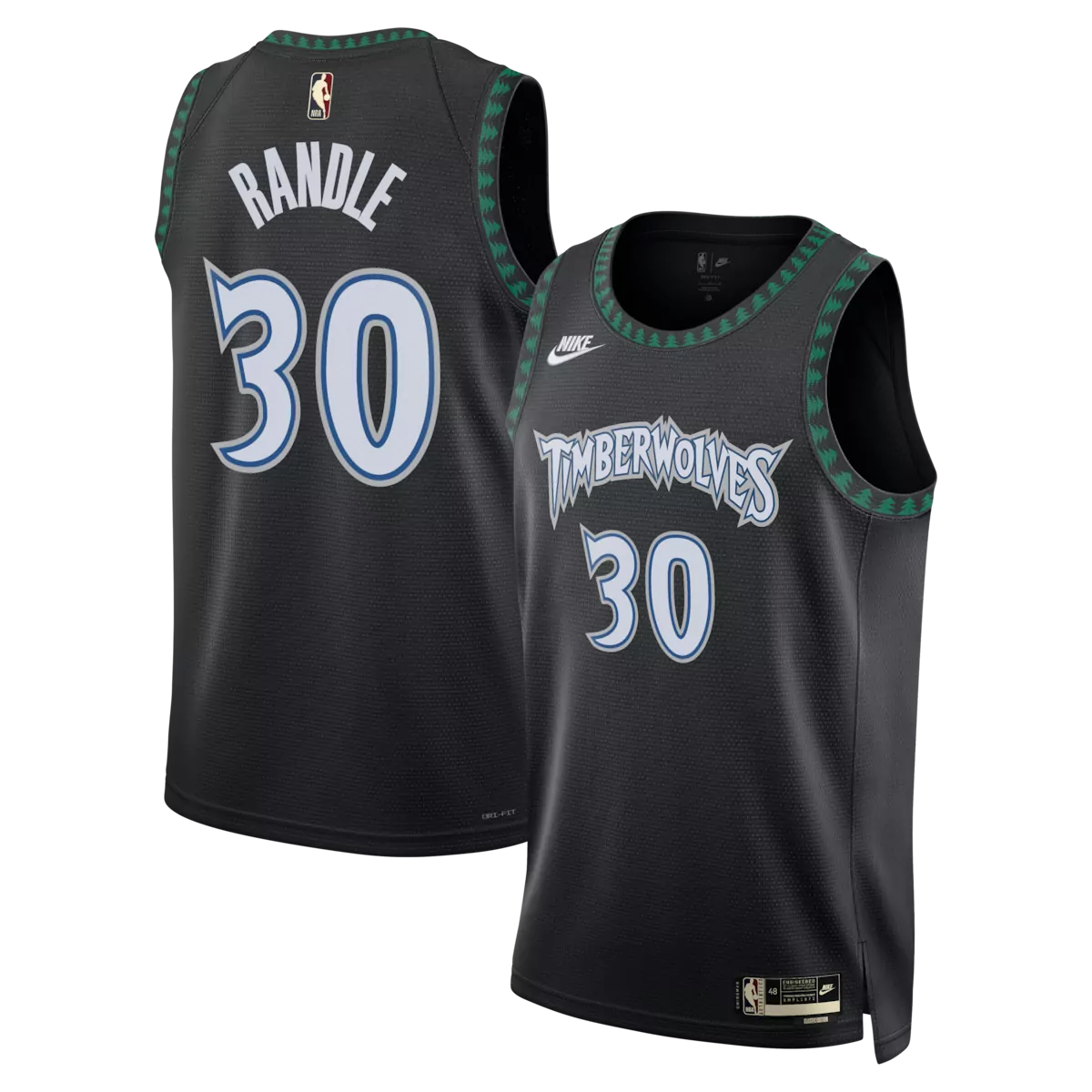minnesota timberwolves classic edition jersey black julius randle unisex
