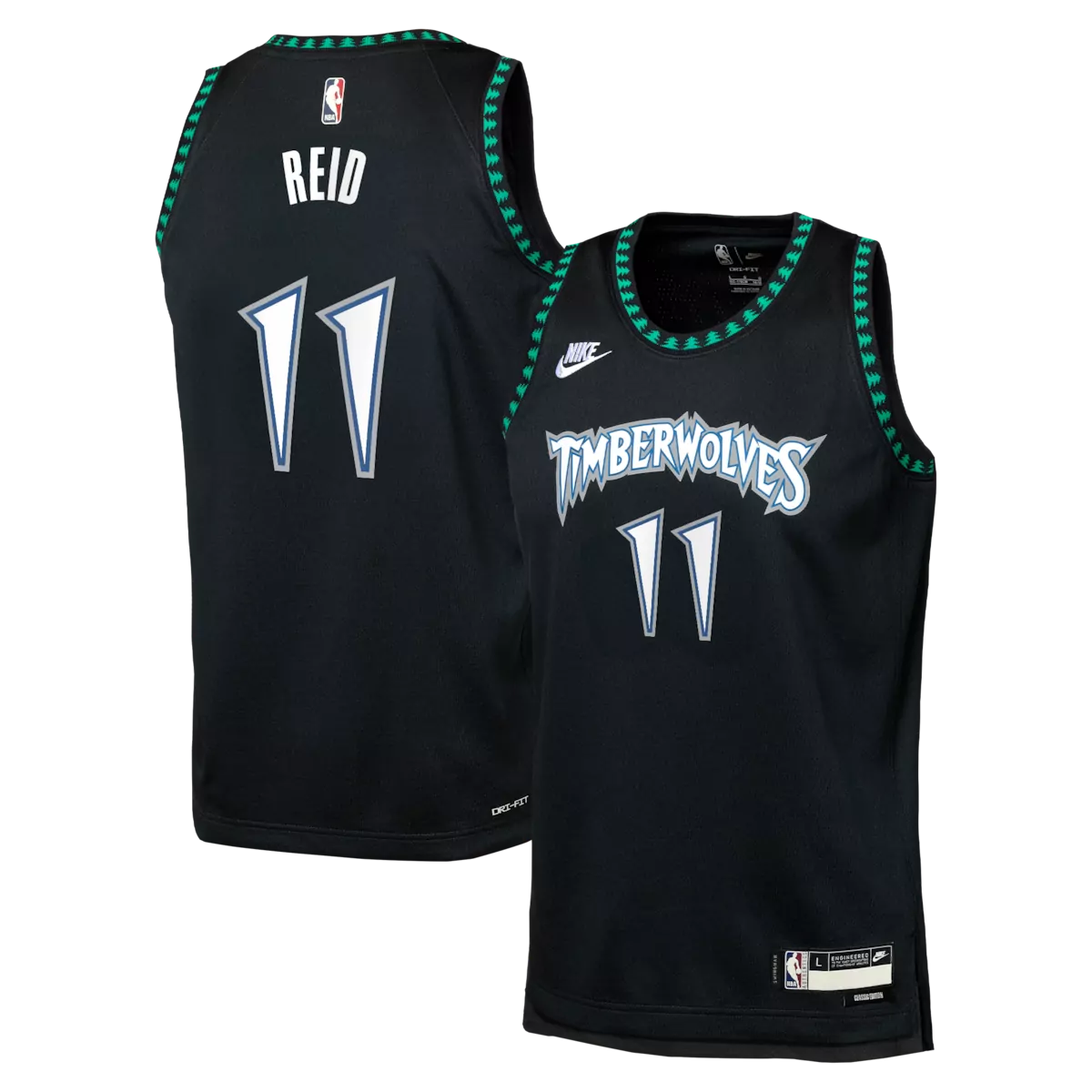 minnesota timberwolves classic edition jersey black naz reid