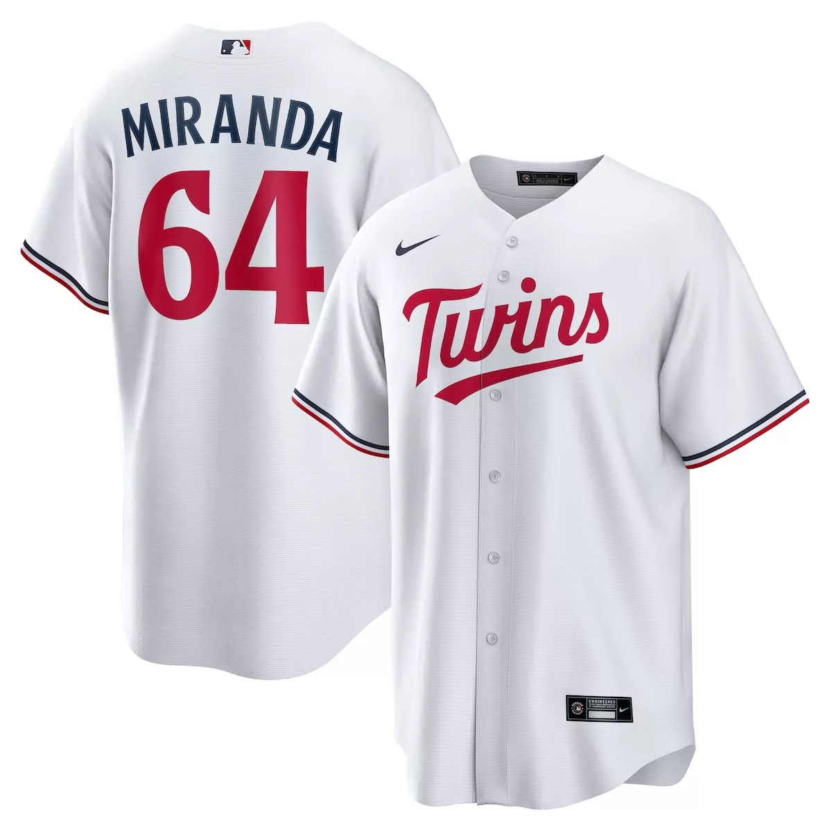 minnesota twins jose miranda white home jersey
