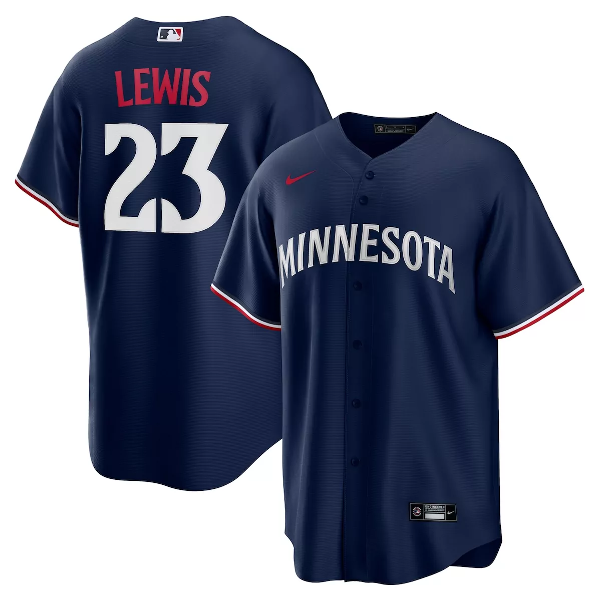 minnesota twins royce lewis navy alternate 2 jersey