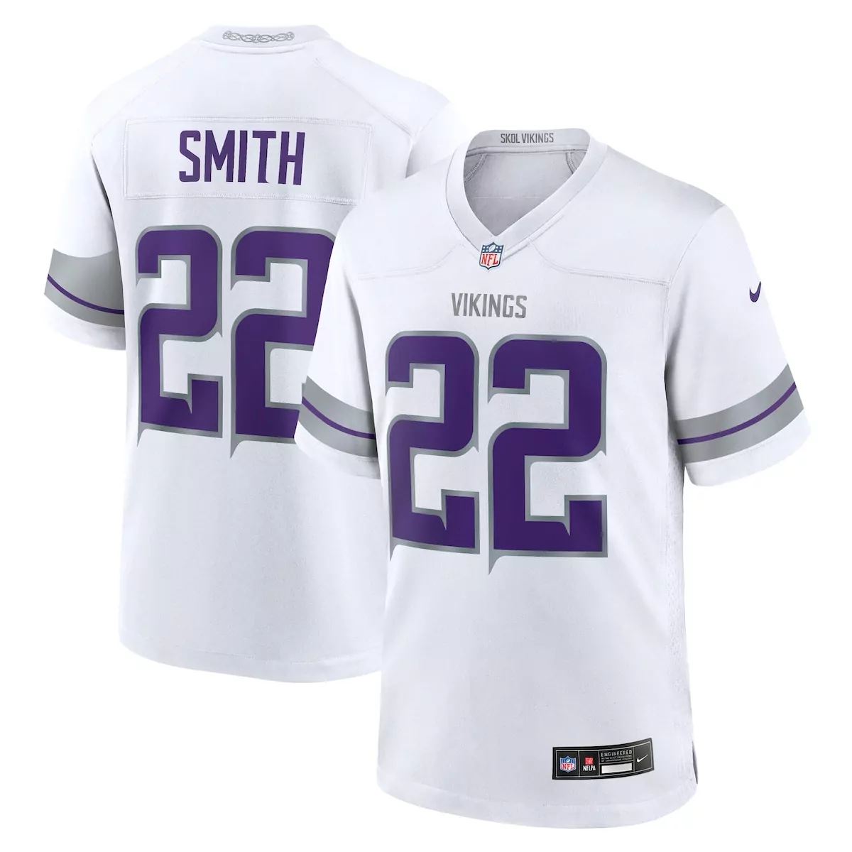 minnesota vikings harrison smith purple game jersey deh