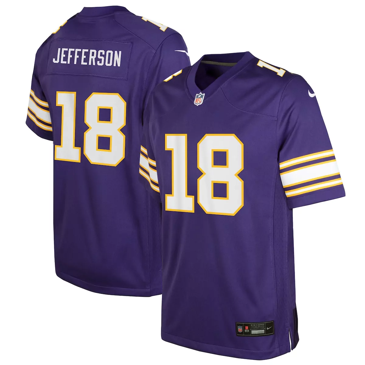 minnesota vikings justin jefferson purple game jersey rk7