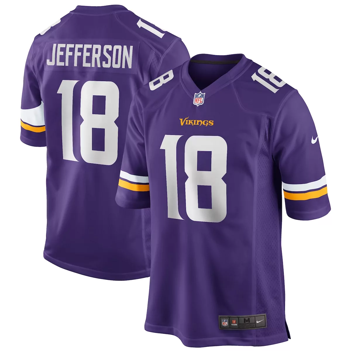 minnesota vikings justin jefferson purple game jersey rk7