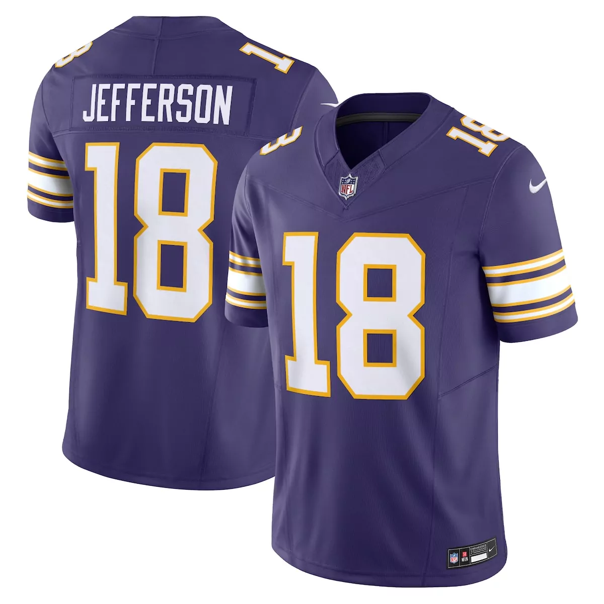 minnesota vikings justin jefferson purple vapor f u s e limited jersey 6bw