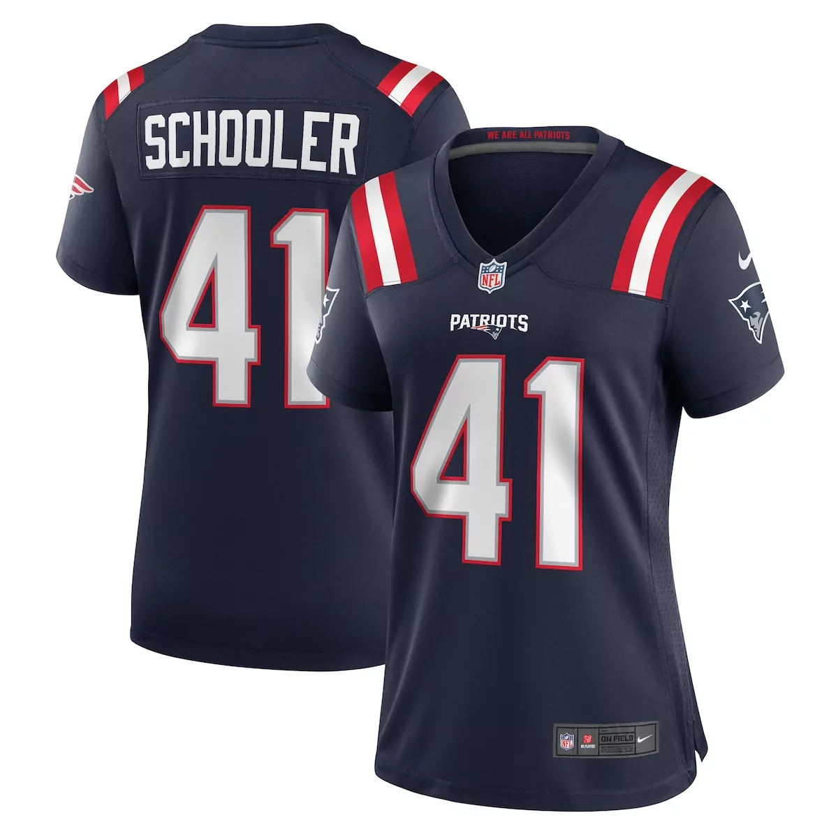 new england patriots brenden schooler navy game jersey