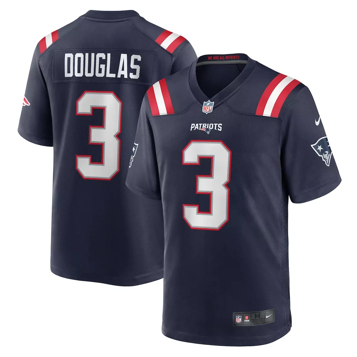 new england patriots demario douglas navy game jersey h3j