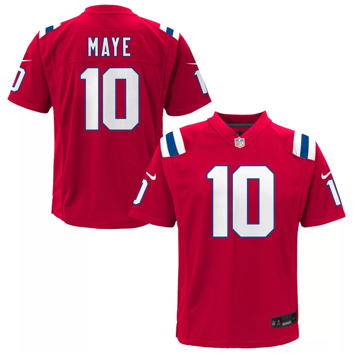new england patriots drake maye red alternate vapor f u s e limited jersey nfu