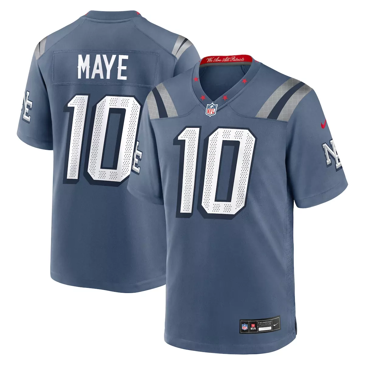 new england patriots drake maye red alternate vapor f u s e limited jersey nfu