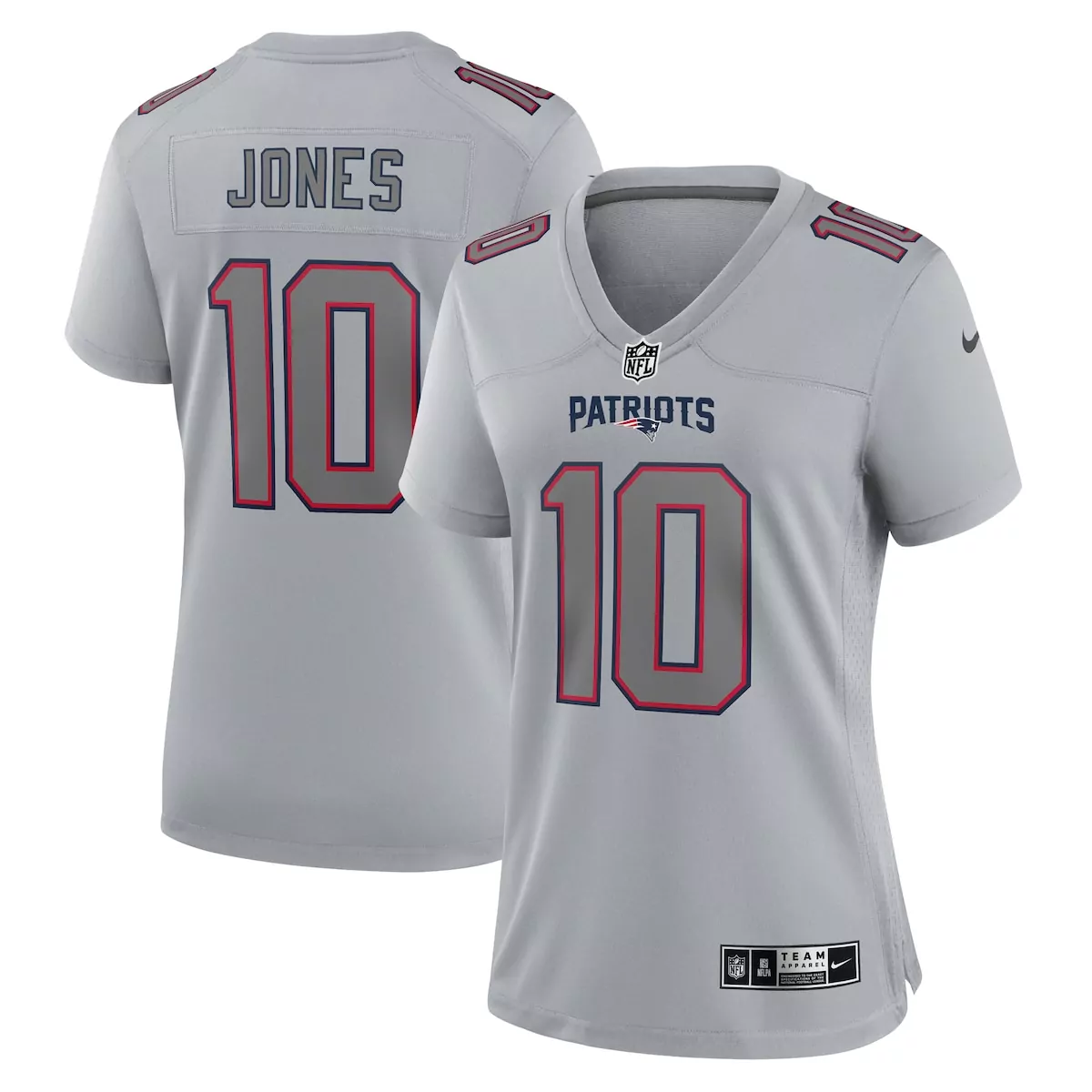 new england patriots mac jones gray atmosphere fashion game jersey qqt