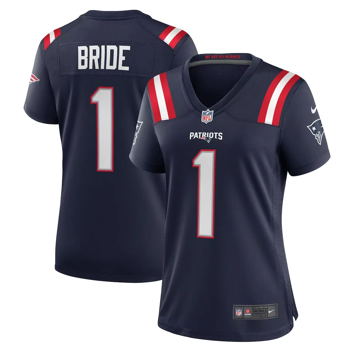 new england patriots navy vapor f u s e elite custom jersey