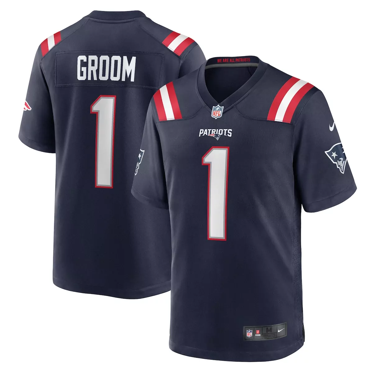 new england patriots navy vapor f u s e elite custom jersey