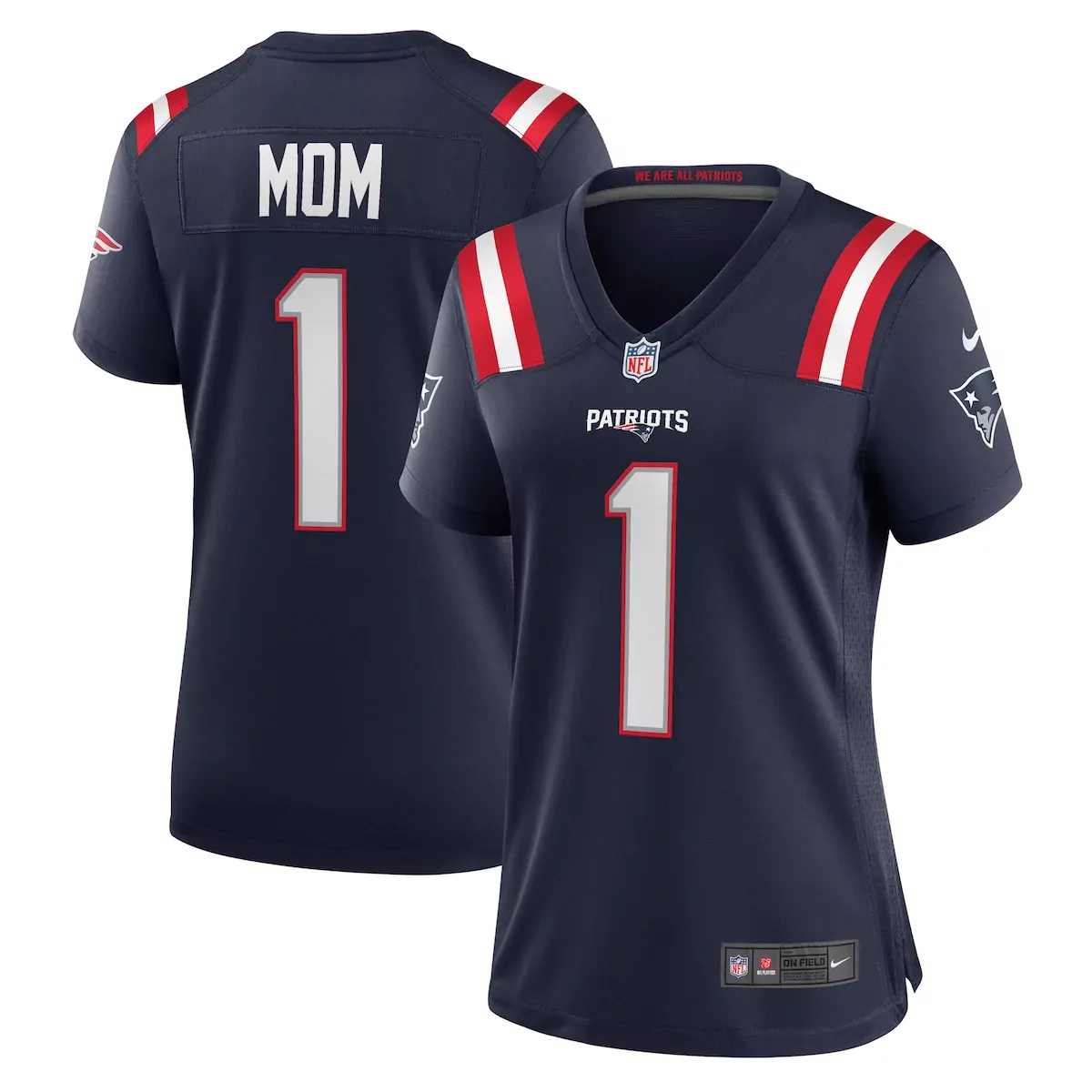 new england patriots number 1 mom navy game jersey zc6