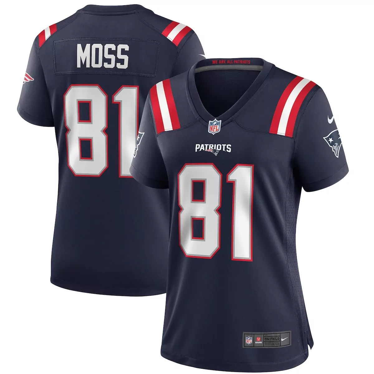 new england patriots randy moss navy game retired player jersey p5y