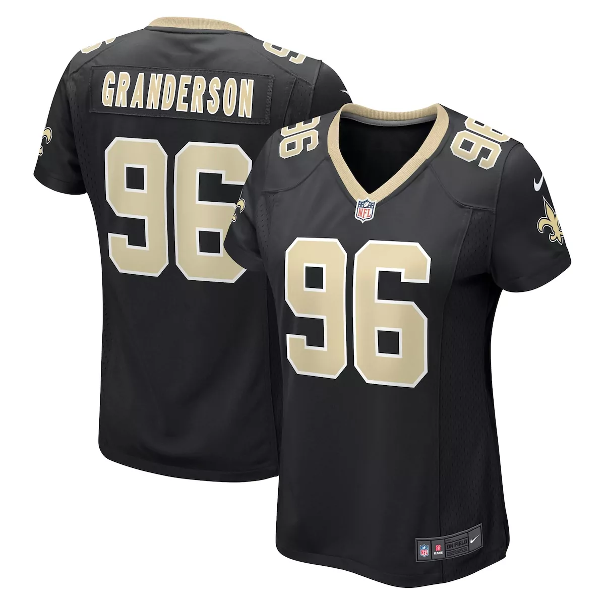 new orleans saints carl granderson black game jersey zez