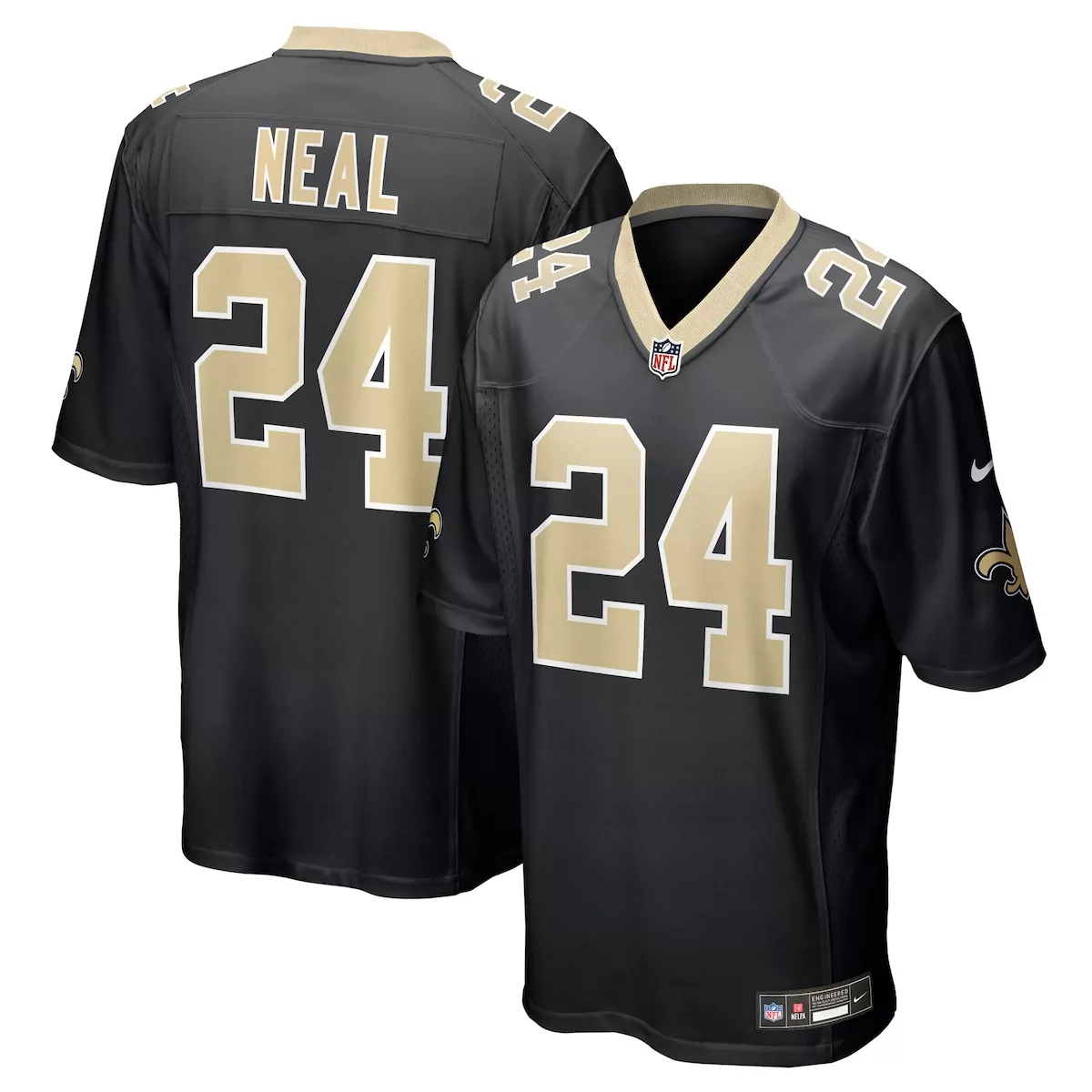 new orleans saints devin neal black team game jersey hoq
