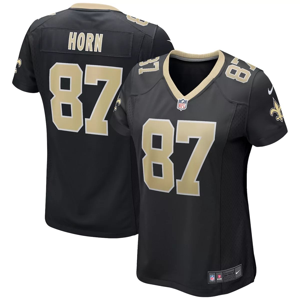 new orleans saints joe horn black game retired player jersey f7m